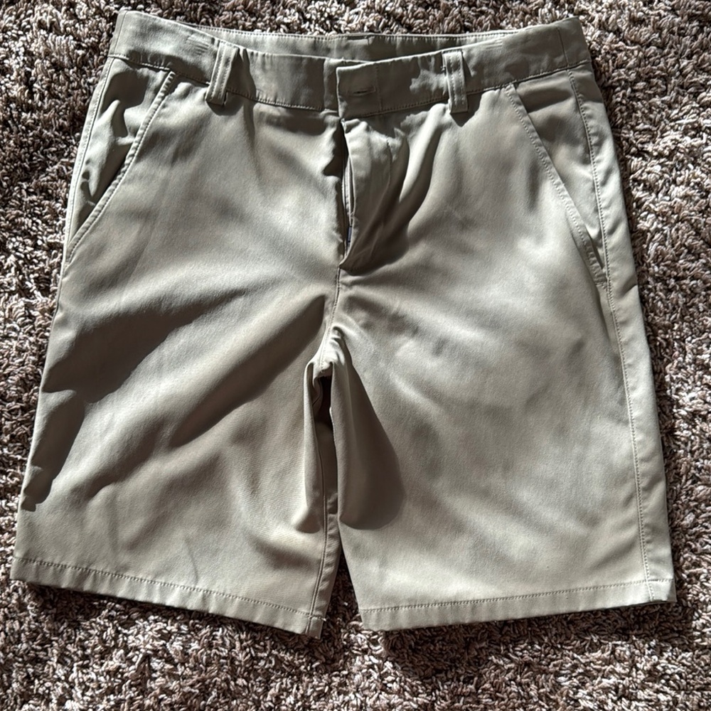 Under Armour Tan Performance Shorts Lightweight Design